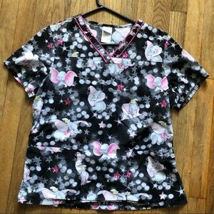 Disney Dumbo scrub top